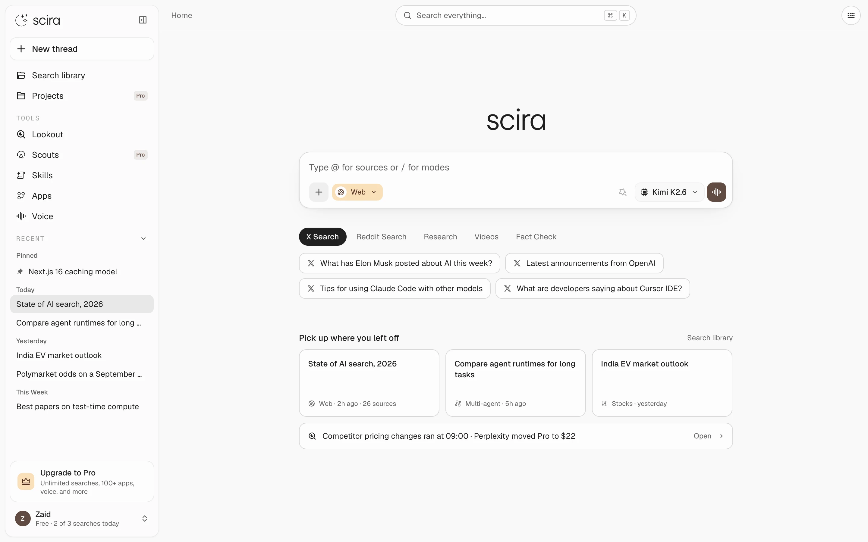 Scira 2.0